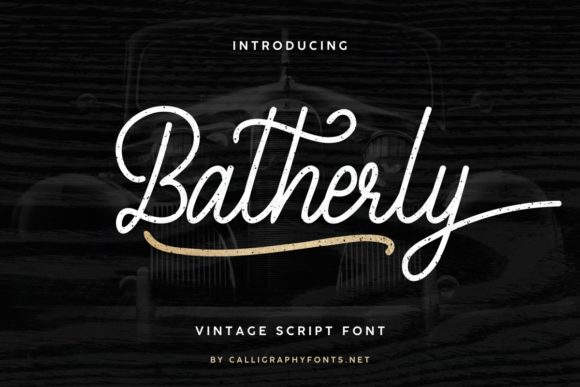 Batherly: A Handwritten Typeface for Authentic Campaign Design