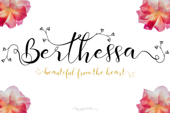 Berthessa Font: A Romantic Script for Digital Design