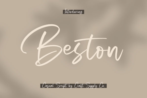 Beston: The Sweet Script Typeface for Handmade Branding