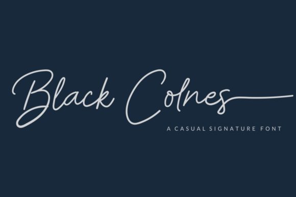 Black Colnes: A Handwritten Typeface for Digital Branding