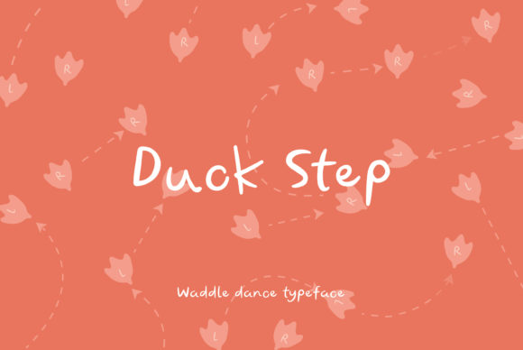 Duck Step: A Script Font with Quirky Personality