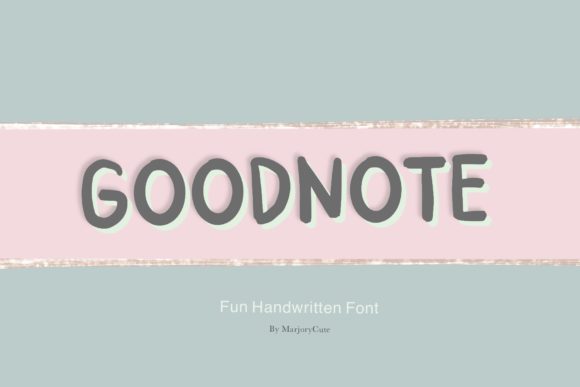Goodnote: A Handwritten Font for Digital Branding
