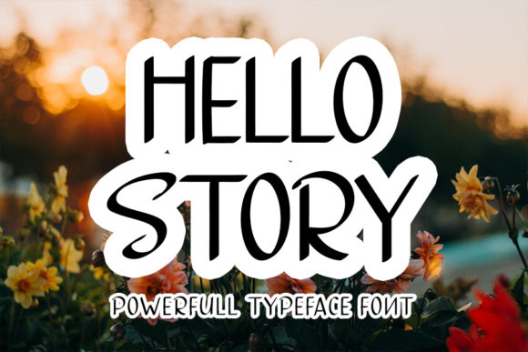 Hello Story: A Handwritten Font for Beautiful Craft Projects