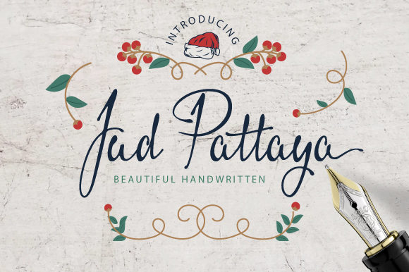 Jud Pattaya: A Handwritten Typeface for Seasonal Campaigns