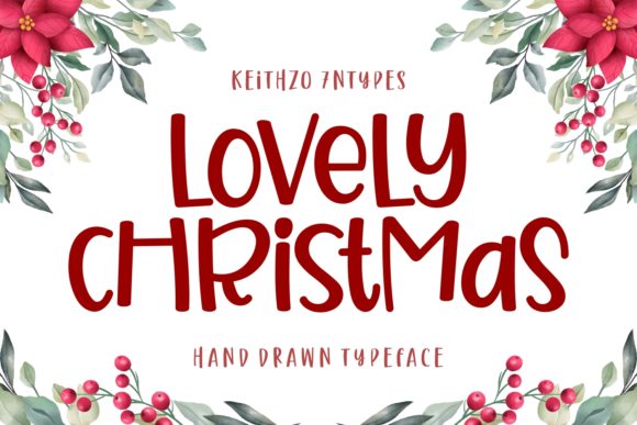 Lovely Christmas: A Festive Display Font for Editorial Design