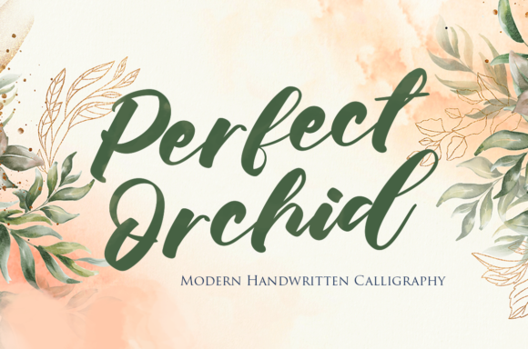 Perfect Orchid: A Handwritten Font for Editorial Design