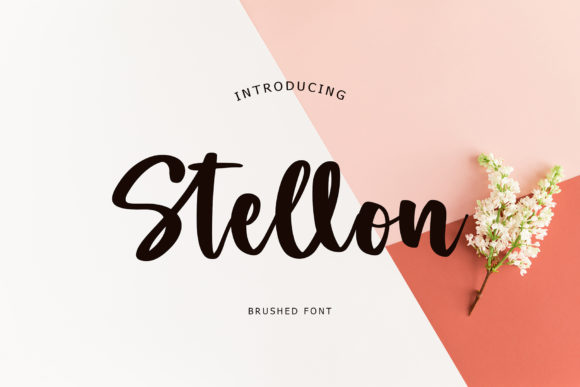 Stellon: A Handwritten Font for Editorial Elegance