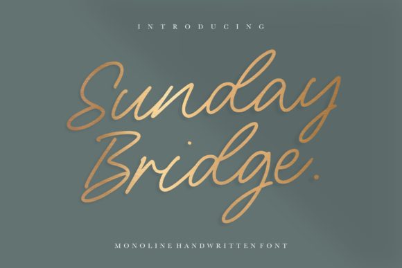 Sunday Bridge: The Handwritten Typeface for Timeless Craft Designs